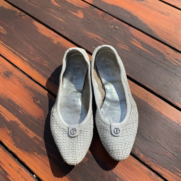 Georgio Armani White Flats - Picture 3 of 5